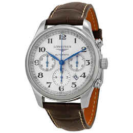 Longines Master Chronograph Automatic Mens L27594783 Silver Dial Watch