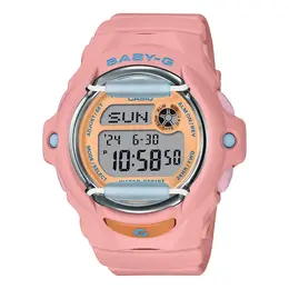 Часы baby-g digital 'salmon pink' Casio, розовый bg-169pb-4 | salmon pink/orange