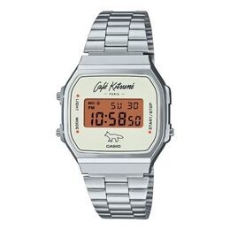 Часы x caf kitsun digital 'silver' Casio, серебряный a168weck-7a | silver
