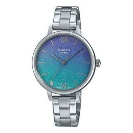 Часы analog 'gradient blue' Casio, серебряный she-4548d-2a | silver/gradient blue