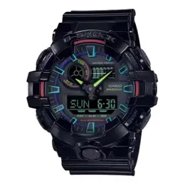 Часы g-shock digital-analog 'black blue red' Casio, черный ga-700rgb-1a | black/blue/red