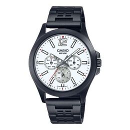 Часы analog 'black' Casio, черный mtp-e350b-7bv | black/white