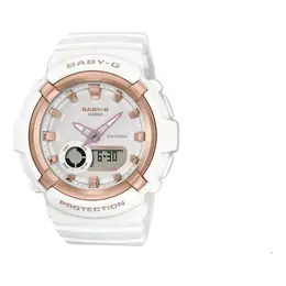 Часы baby-g digital-analog 'off-white' Casio, мультиколор bga-280ba-7a | off/white/rose gold