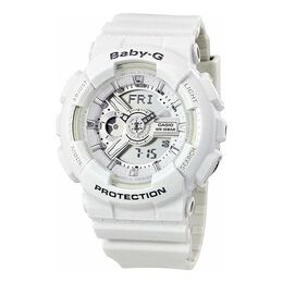 Часы baby-g 'white' Casio, белый ba-110-7a3dr | white/metallic silver