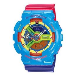 Часы g-shock analog-digital 'light blue' Casio, мультиколор ga-110f-2dr | multi-color/multi-color