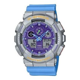 Часы g-shock digital-analog 'sky blue' Casio, голубой ga-100eu-8a2jf | sky blue/grey/orange