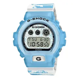 Часы g-shock digital 'baby blue white' Casio, голубой dw-6900rh-2jr | baby blue/white