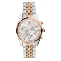 Часы наручные Michael Kors Lexington с хронографом, серебристый/золотой 1mi51e035-f11