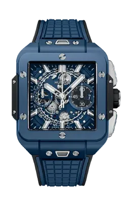 Часы square bang unico blue ceramic 42 мм Hublot 821.ex.5170.rx