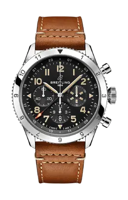Часы super avi bo4 chronograph gmt 46 p 51 mustang acciaio inossidabile nero Breitling ab04453a1b1x1