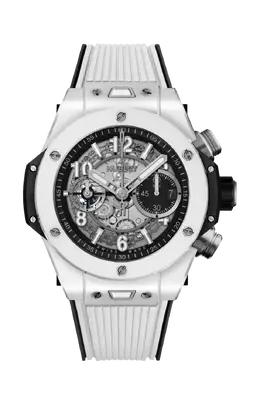Часы unico white ceramic chronograph Hublot 421.hx.1170.rx