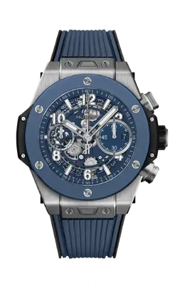 Часы big bang unico titanium blue ceramic Hublot 441.nl.5171.rx