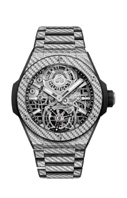 Часы big bang tourbillon integrato full carbon 43 мм limited edition Hublot 455.ys.0170.ys