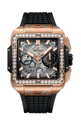 Часы square bang unico king gold diamonds 42 мм Hublot 821.ox.0180.rx.1204