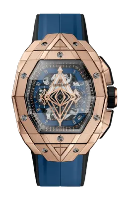 Часы spirit of big bang sang bleu king gold blue 42 мм limited edition Hublot 648.ox.0151.rx.mxm24
