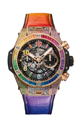 Часы big bang unico king gold rainbow 42 мм Hublot 441.ox.1118.lr.0999