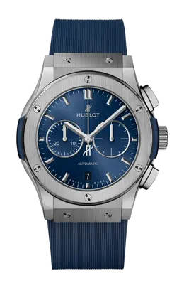 Часы classic fusion chronograph titanium blue 42 мм Hublot 541.nx.7170.rx