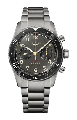Часы spirit flyback 42 мм titanium Longines l3.821.1.53.6