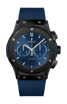 Часы classic fusion ceramic blue chronograph 42 мм Hublot 541.cm.7170.rx