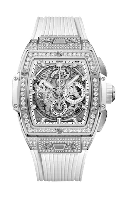 Часы spirit of big bang titanium white pavé 42 мм Hublot 642.ne.2010.rw.1604