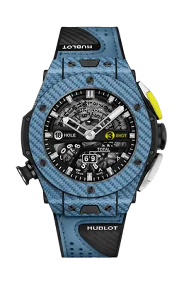 Часы big bang unico golf sky blue carbon 45 мм limited edition Hublot 416.ye.1120.vr