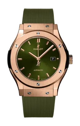 Часы classic fusion king gold green 42 мм Hublot 542.ox.8980.rx