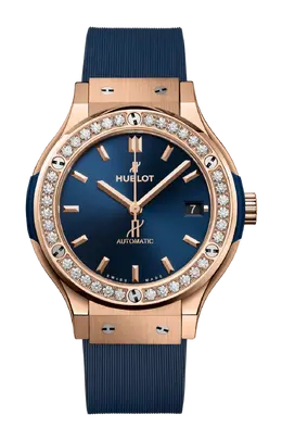 Часы classic fusion king gold blue diamonds 38 мм Hublot 565.ox.7180.rx.1204