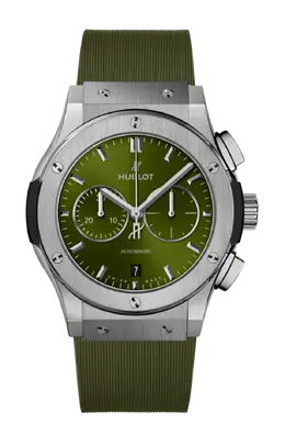 Часы classic fusion chronograph titanium green 42 мм Hublot 541.nx.8970.rx