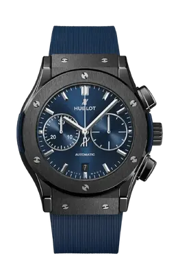 Часы classic fusion ceramic blue chronograph 45 мм Hublot 521.cm.7170.rx