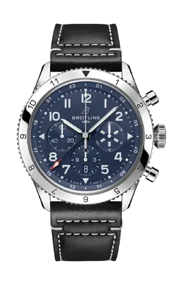Часы sauper avi b04 chronograph gmt 46 tribute to vought f4u corsair acciaioi inossidabile blu Breitling ab04451a1c1x1