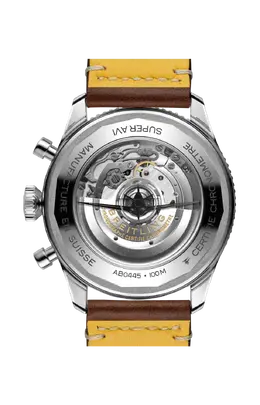 Часы super avi b04 chronograph gmt 46 curtiss warhawk acciaio inossidabile verde Breitling ab04452a1l1x1