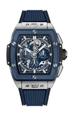Часы spirit of big bang titanium blue ceramic Hublot 642.nl.7170.rx