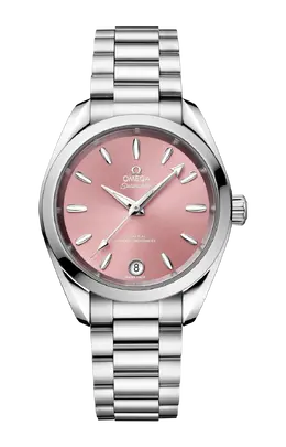 Часы Omega Seamaster aqua terra co-axial master chronometer с белым золотом 34 мм 220.10.34.20.10.003