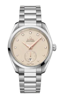 Часы Omega Seamaster aqua terra co-axial master chronometer с бриллиантами 38 мм 220.10.38.20.59.001