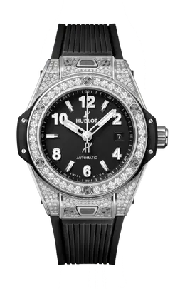 Часы Hublot Big bang one click steel pavé 33 мм 485.sx.1170.rx.1604