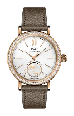 Часы IWC Portofino из розового золота с бриллиантами 34 мм iw659802