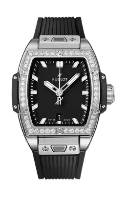 Часы Hublot Spirit of big bang из стали с бриллиантами 32 мм 682.sx.1170.rx.1204