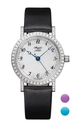 Часы Breguet Classique 8068 из белого золота с бриллиантами 30 мм 8068bb/59/764/dd00
