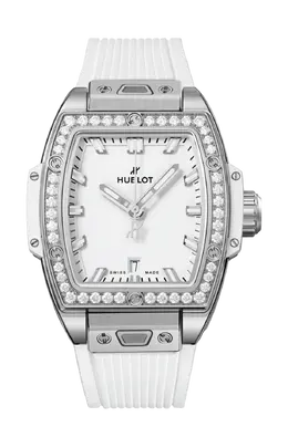 Часы Hublot Spirit of big bang из стали с белыми бриллиантами 32 мм 682.se.2010.rw.1204