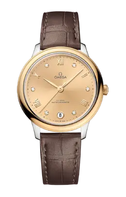 Часы Omega De ville prestige co‑axial master chronometer с желтым золотом 34 мм 434.23.34.20.58.001