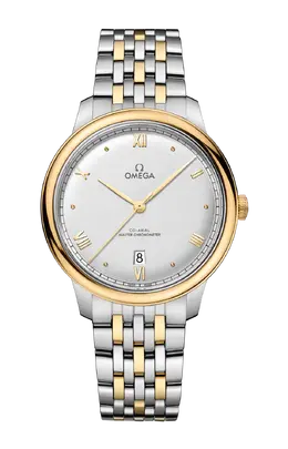 Часы Omega De ville prestige co‑axial master chronometer с желтым золотом 40 мм 434.20.40.20.02.002