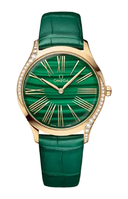 Часы Omega De ville trésor quartz с золотом и бриллиантами 36 мм 428.58.36.60.99.001