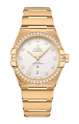 Часы Omega Constellation co‑axial master chronometer из желтого золота 39 мм 131.55.39.20.52.002
