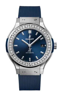 Часы Hublot Classic fusion titanium с бриллиантами 38 мм 565.nx.7170.rx.1204