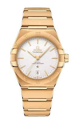 Часы Omega Constellation co‑axial master chronometer из желтого золота 39 мм 131.50.39.20.02.002