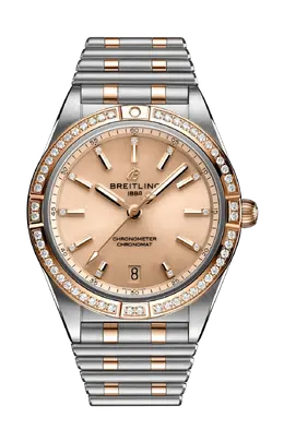 Часы Breitling Chronomat automatic из стали и розового золота 36 мм u10380591k1u1
