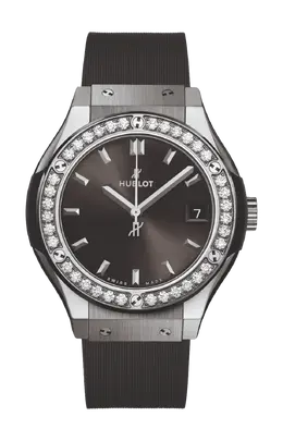 Часы Hublot Сlassic fusion racing grey из титана 33 мм 581.nx.7071.rx.1104