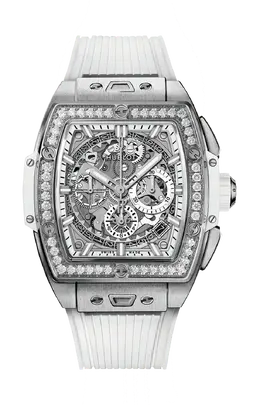 Часы Hublot Spirit of big bang из титана с бриллиантами 42 мм 642.ne.2010.rw.1204