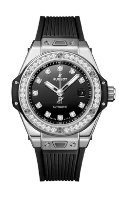 Часы Hublot Big Bang one click steel diamonds 33 мм 485.sx.1270.rx.1204