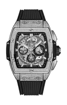 Часы Hublot Titanium pavé chronograph 42 мм 642.nx.0170.rx.1704